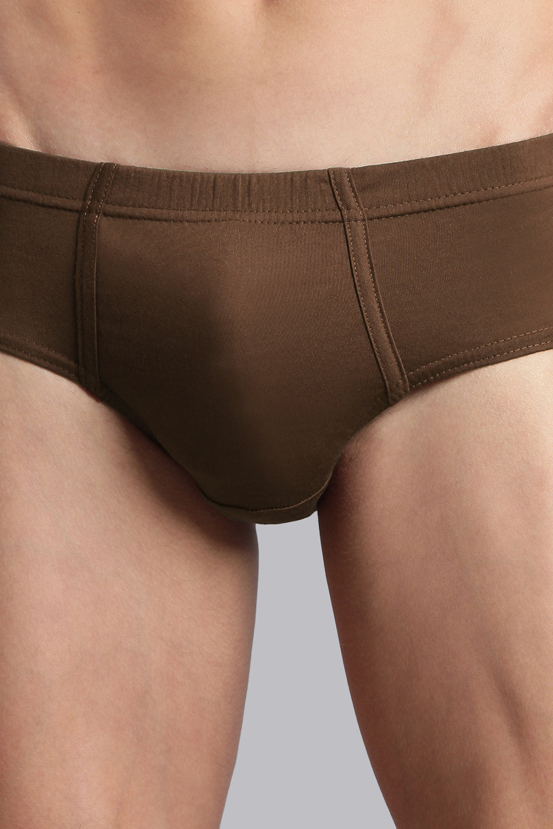 Vennto IE - 100% Cotton Solid Shrinkage Control Inner Elastic Briefs For Men Assorted  | Uathayam