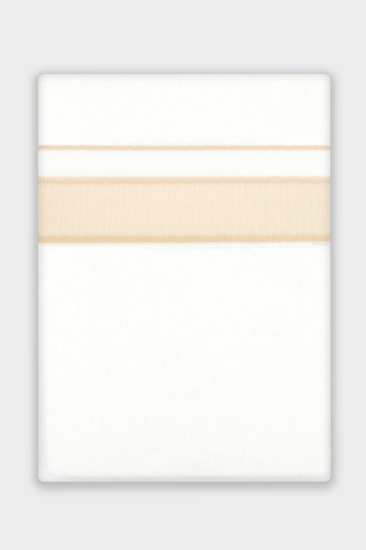 A white with a color border.