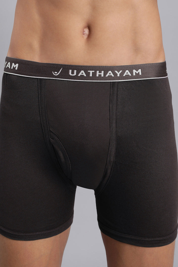 Comfortable walnut brown innerwear trunks for men by Uathayam