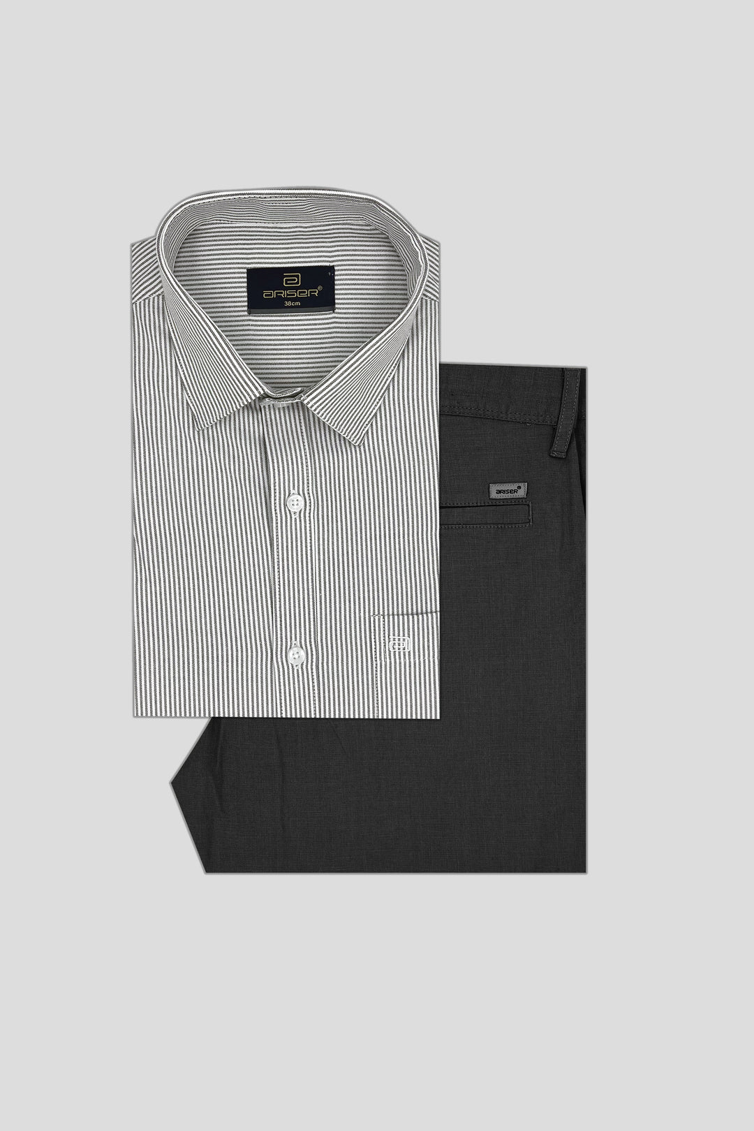 Stripe shirts and trouser combo