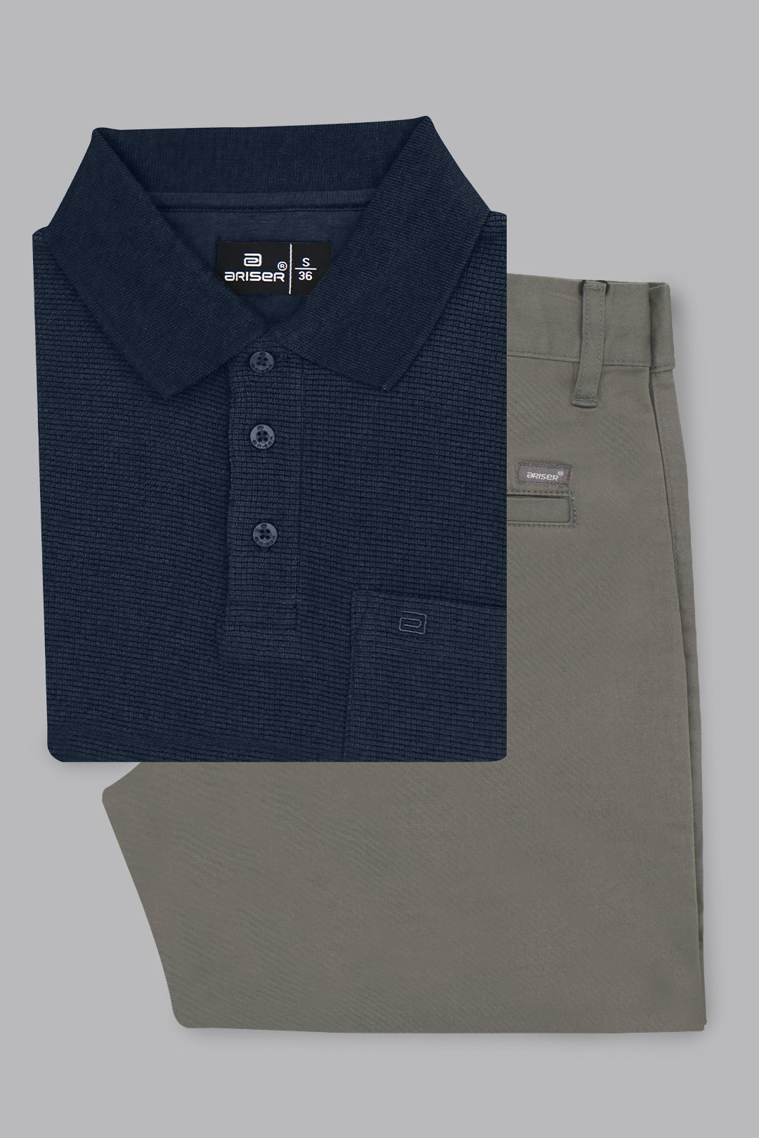 navy blue waffle polo t shirt men