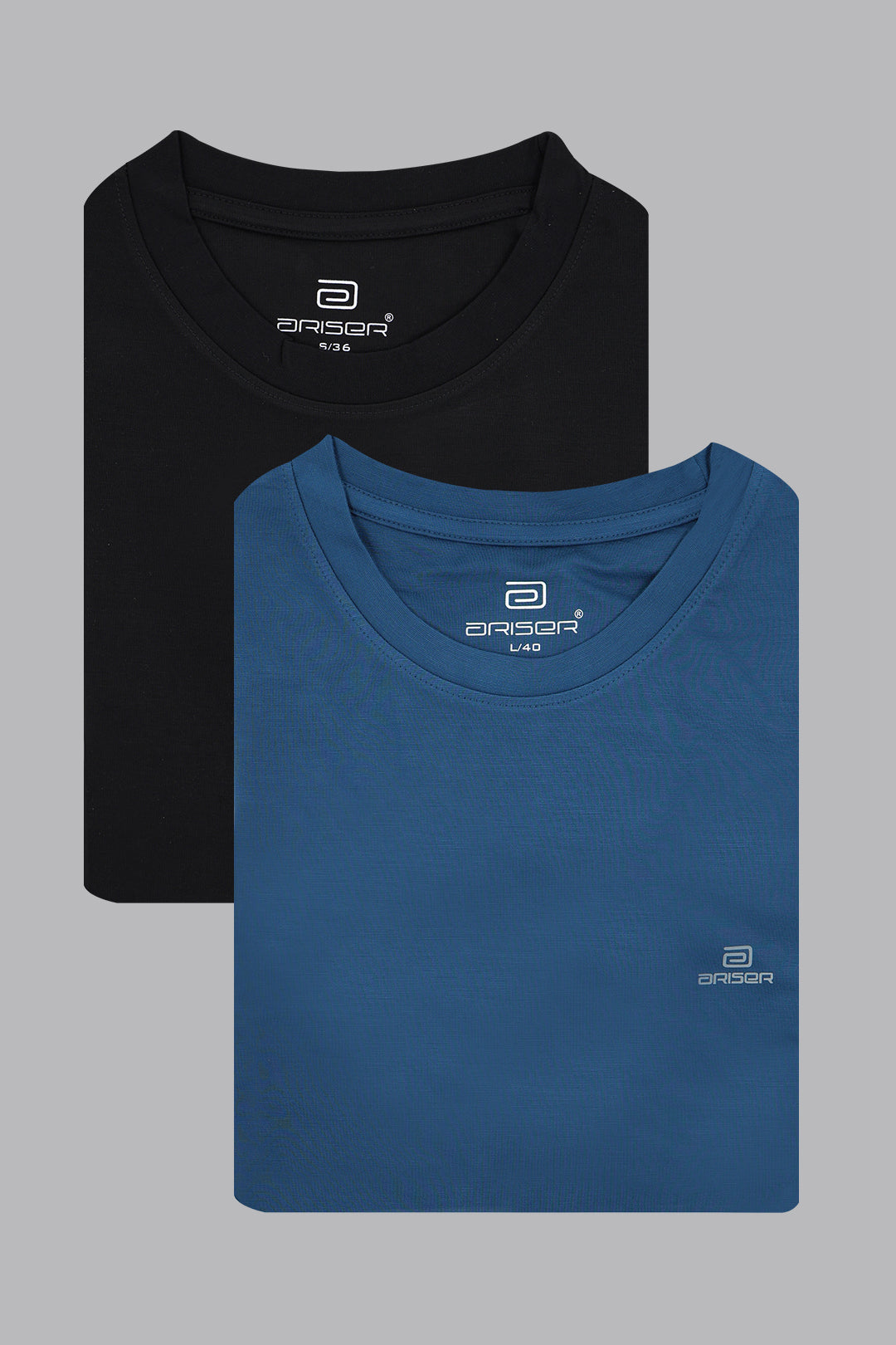 Black and midnight blue T-shirt combo for men