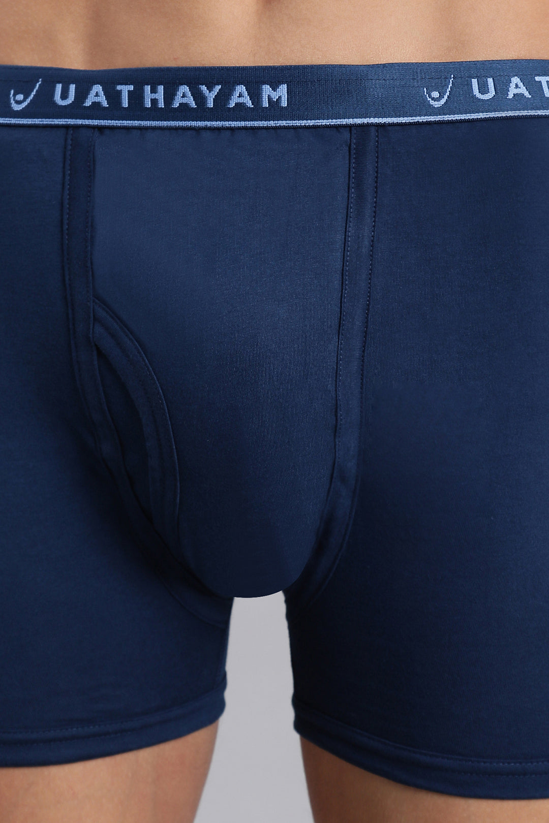 Uathayam men’s classic navy blue trunks outer elastic without pocket