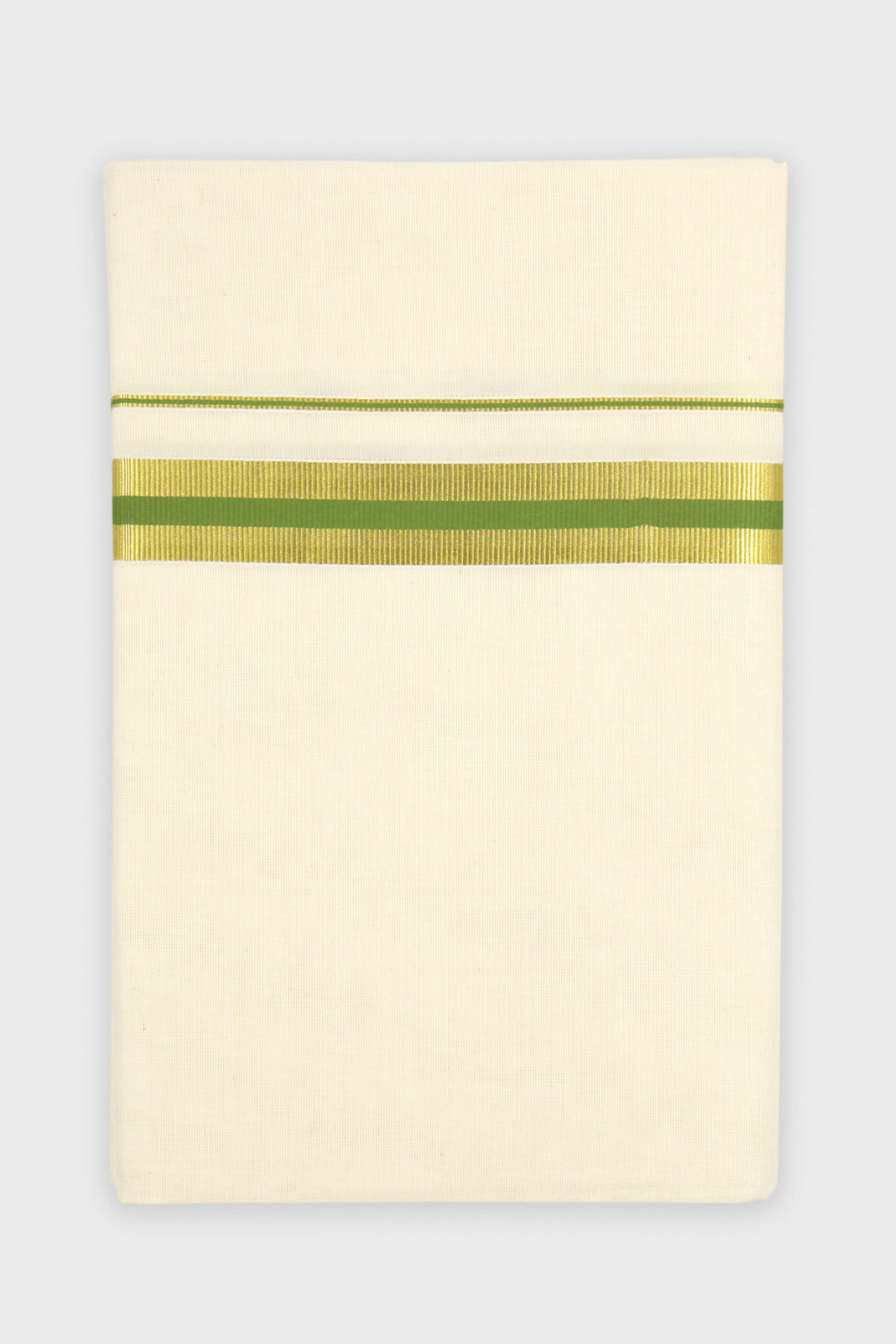 Uathayam Unesco Korra Mehendi Green Traditional Double Layered Dhoti