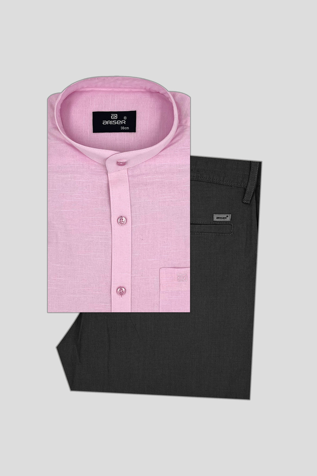 Baby pink shirt for men