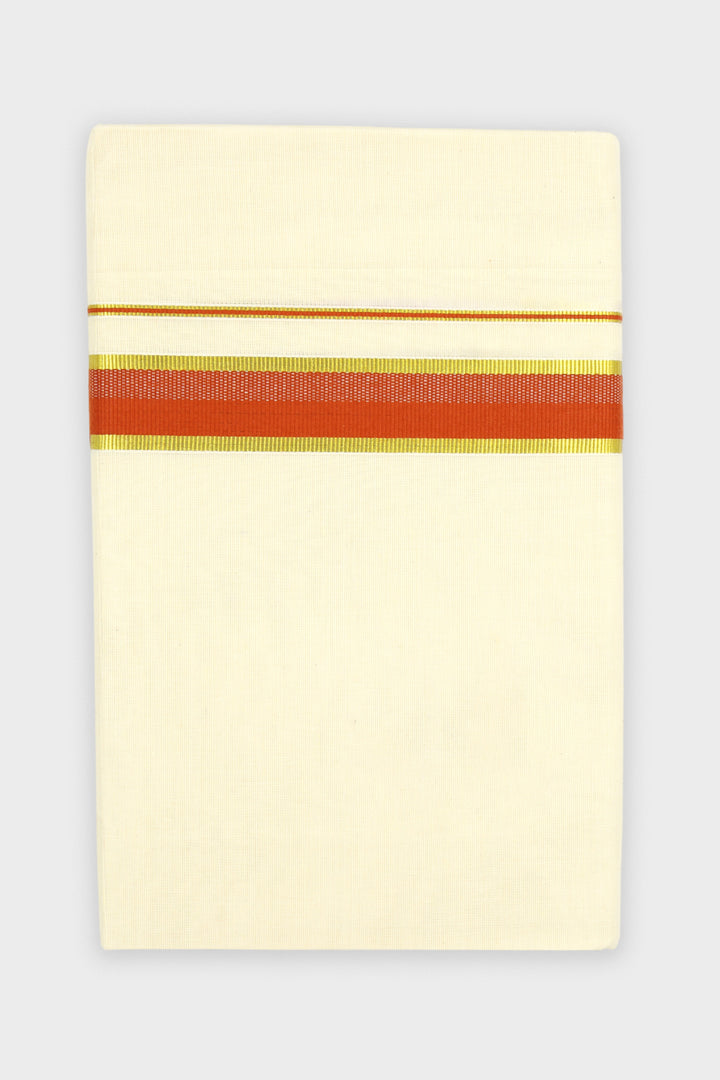 Uathayam Samudra Korra Red Traditional Double Layered Dhoti