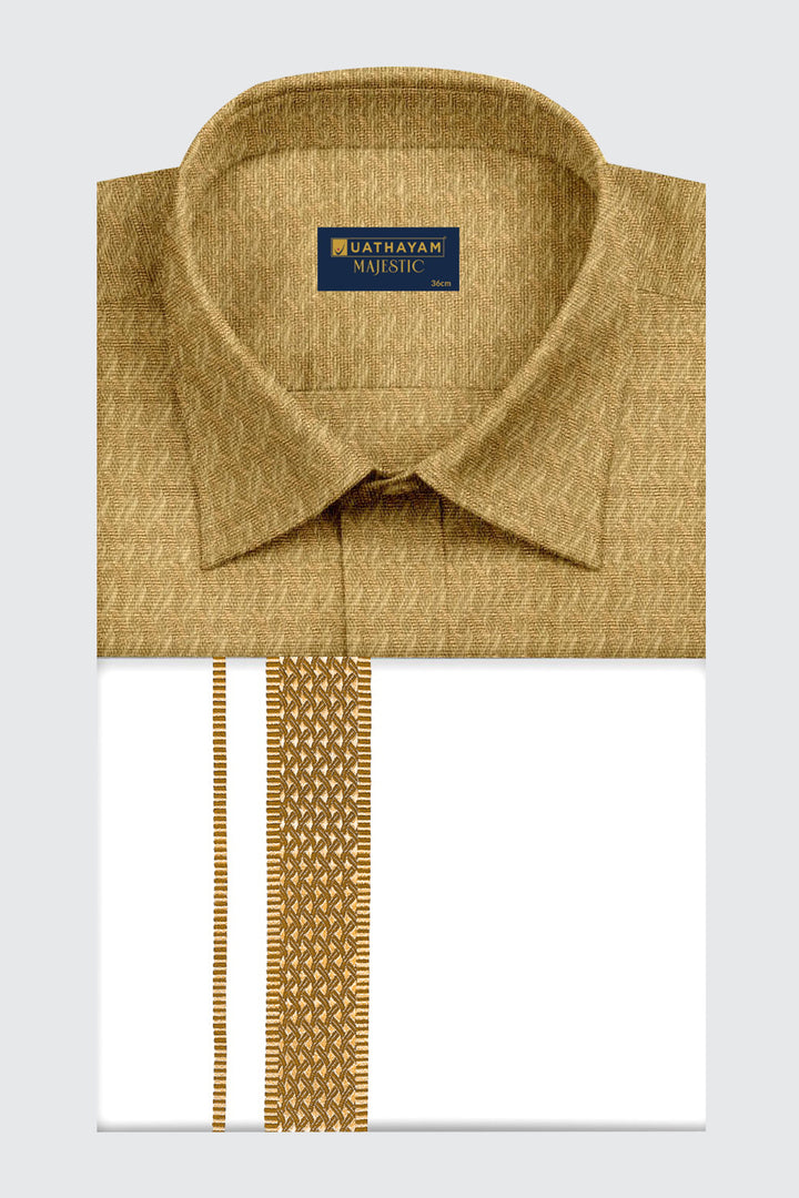 Fancy border single layered dhoti set Uathayam