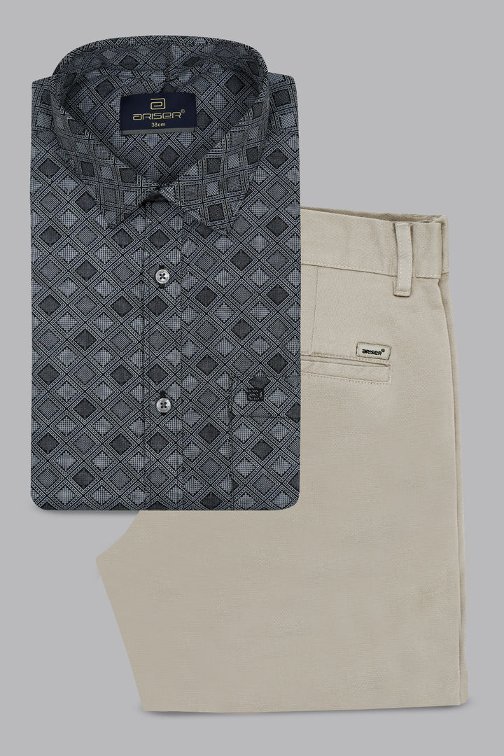 charcoal black shirt