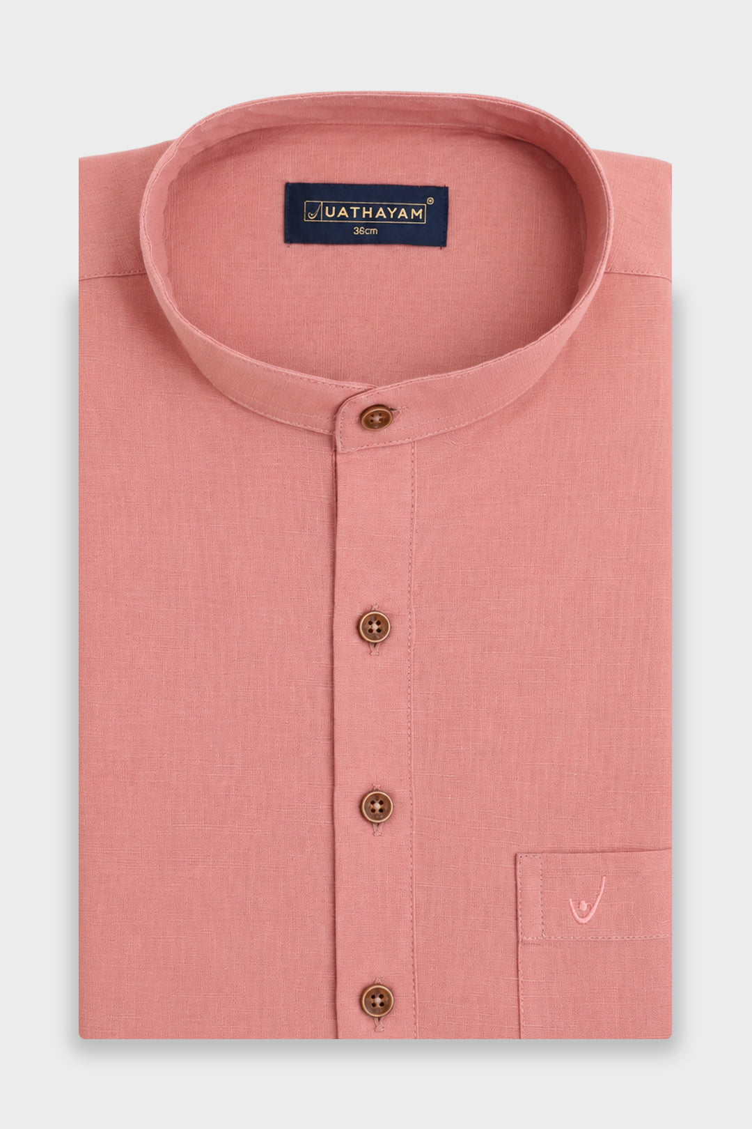 Dusty Rose Short Kurta for Men by Metro