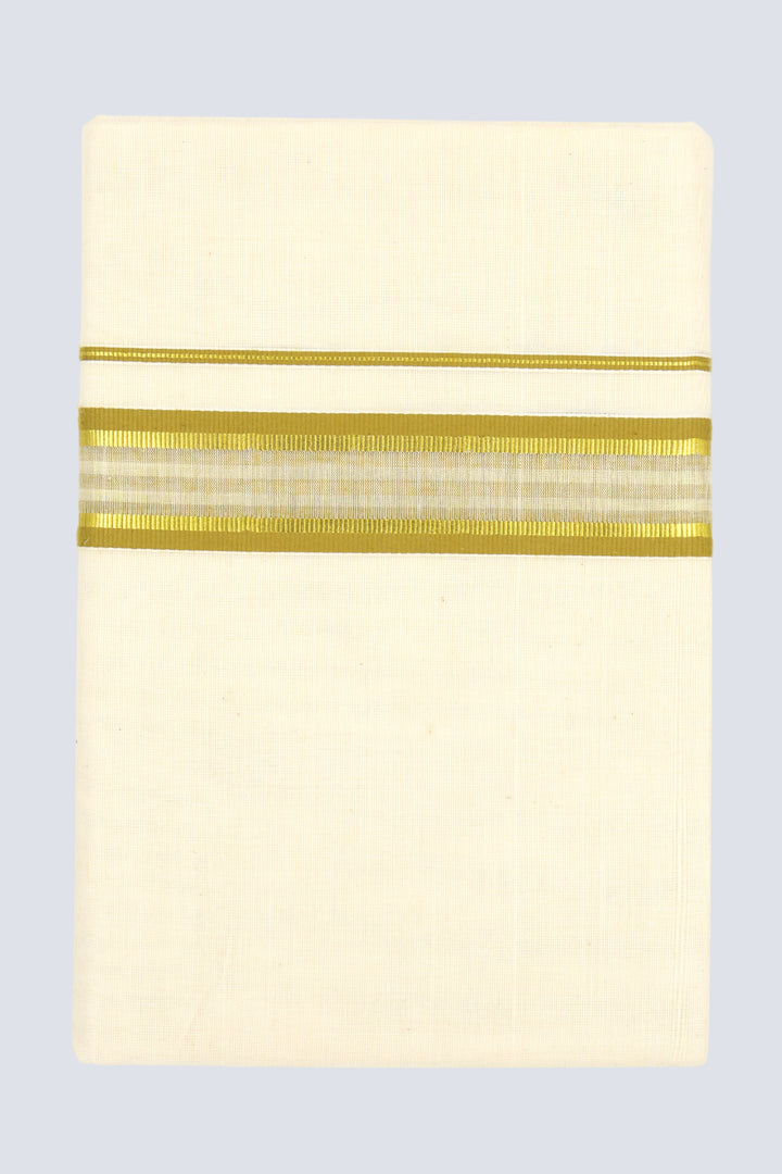 Yellow Fancy Border Dhoti