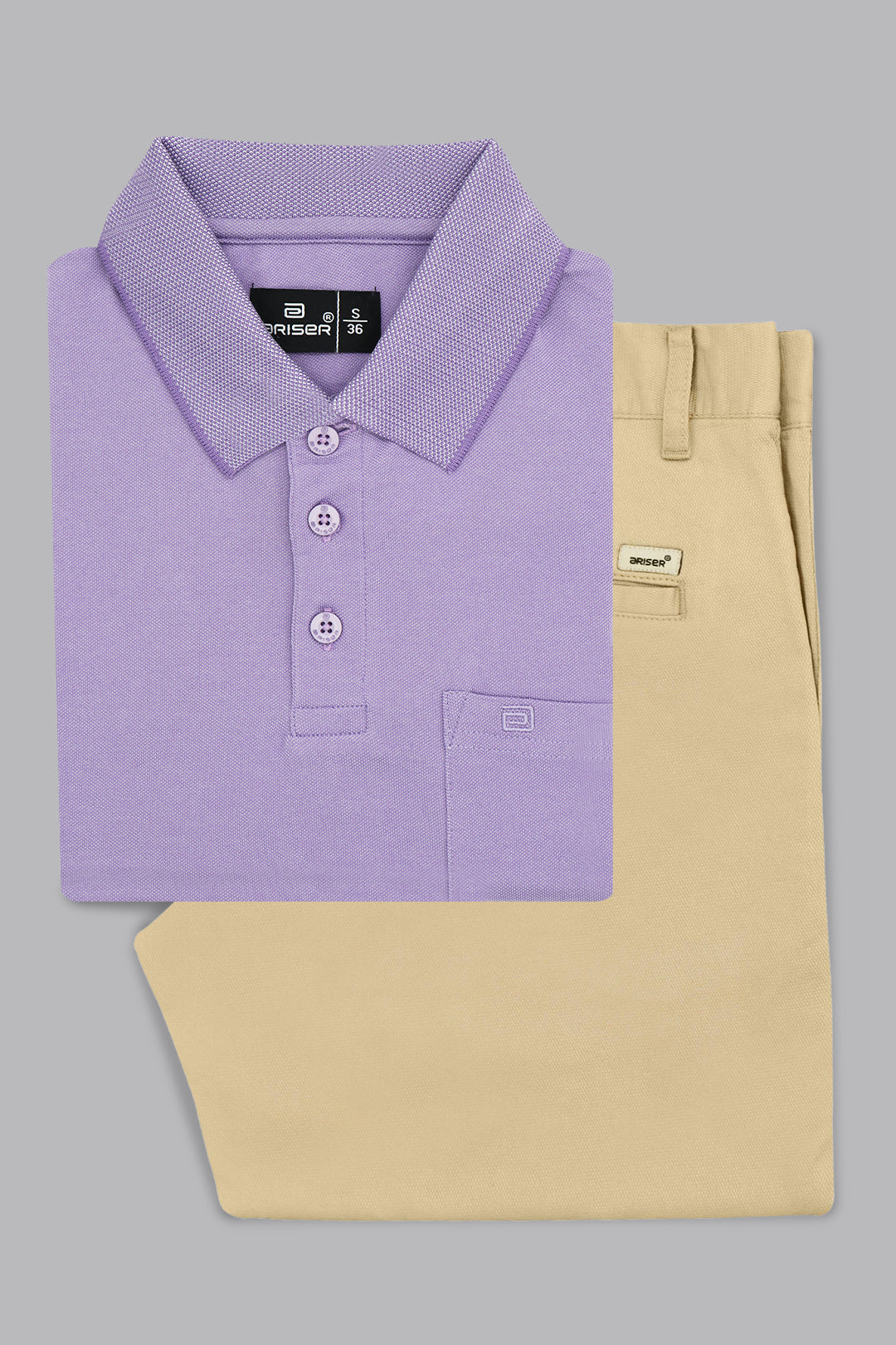 Lavender purple polo t shirt combo for men