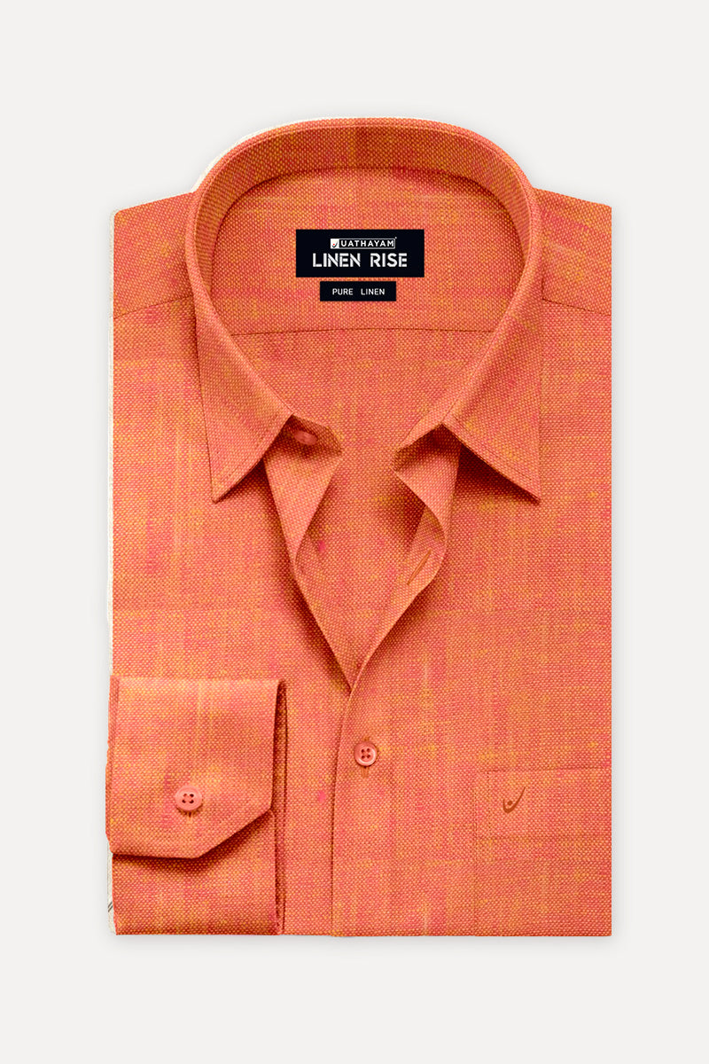 Amber -  Pure Linen Colour Shirts - LC20001