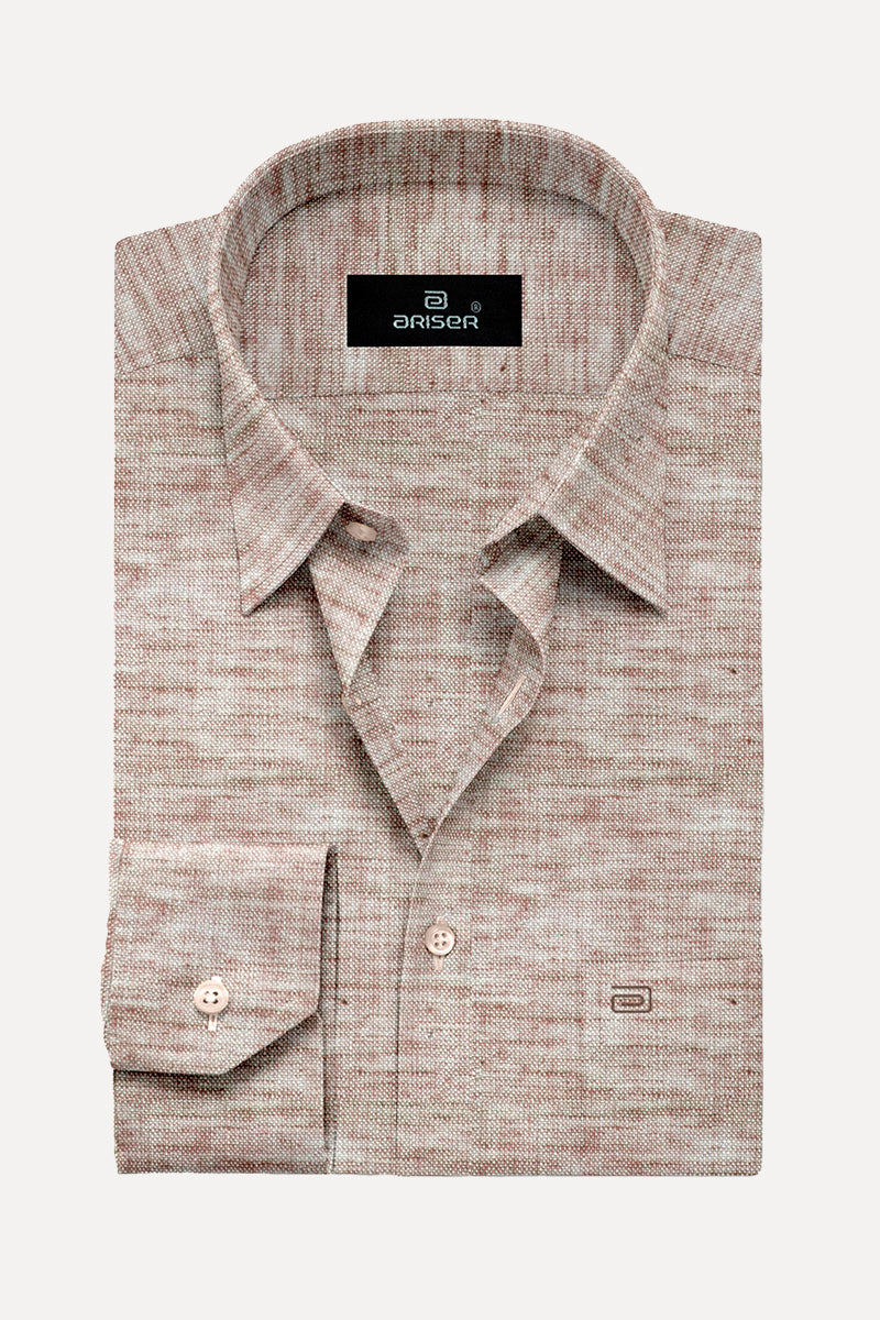 Ariser Linen Feel Solid Cotton Rich Smart Fit Full Sleeve Shirt for Men - LF2001