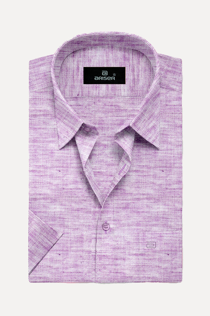 Ariser Linen Feel Solid Cotton Rich Smart Fit Half Sleeve Shirt for Men - LF2002