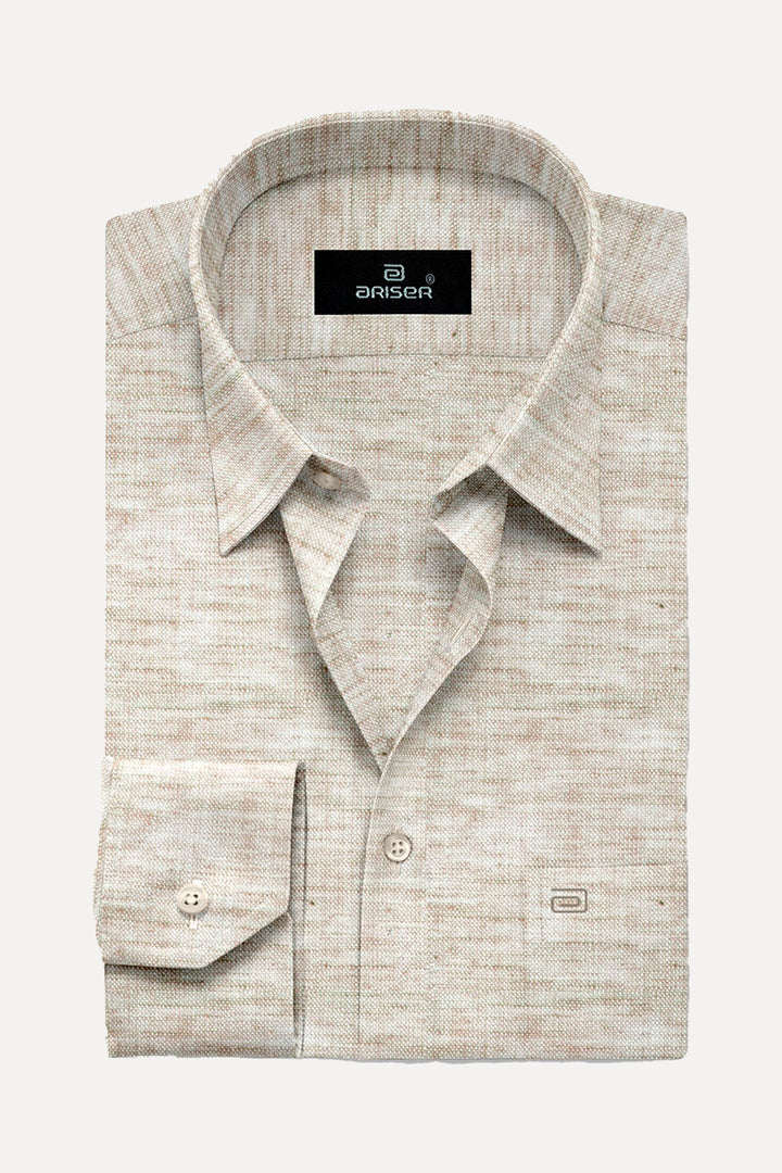 Ariser Linen Feel Solid Cotton Rich Smart Fit Full Sleeve Shirt for Men - LF2003