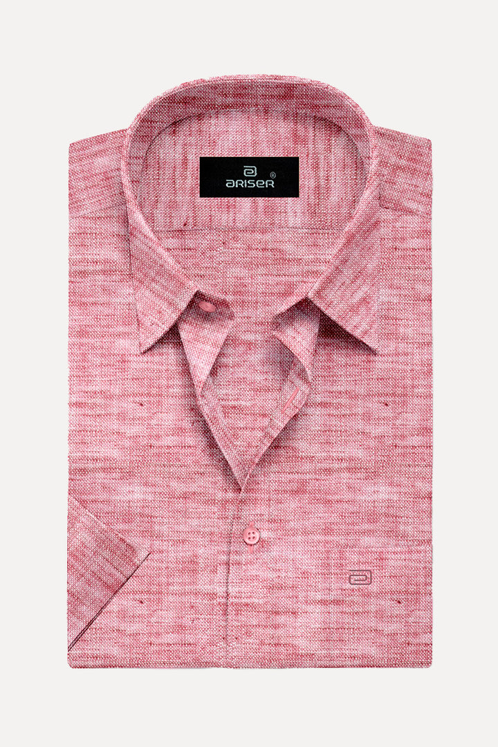 Ariser Linen Feel Solid Cotton Rich Smart Fit Half Sleeve Shirt for Men - LF2004