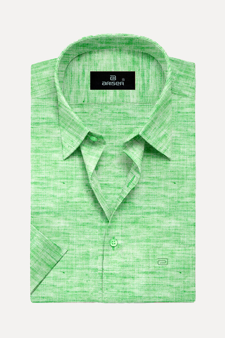 Ariser Linen Feel Solid Cotton Rich Smart Fit Half Sleeve Shirt for Men - LF2005