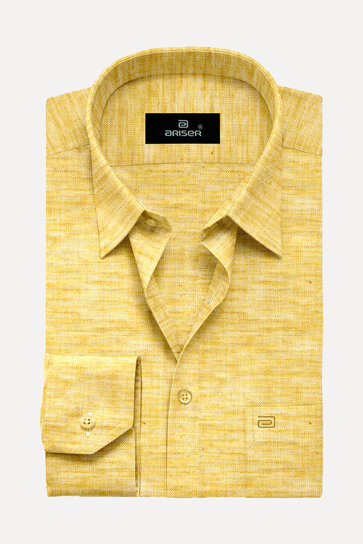 Ariser Linen Feel Solid Cotton Rich Smart Fit Full Sleeve Shirt for Men - LF2009