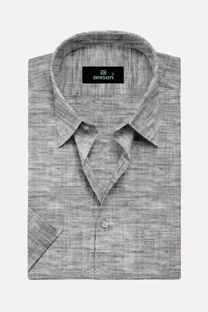 Ariser Linen Feel Solid Cotton Rich Smart Fit Half Sleeve Shirt for Men - LF2011