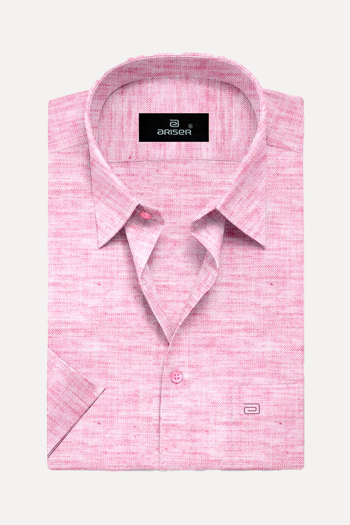Ariser Linen Feel Solid Cotton Rich Smart Fit Half Sleeve Shirt for Men - LF2012