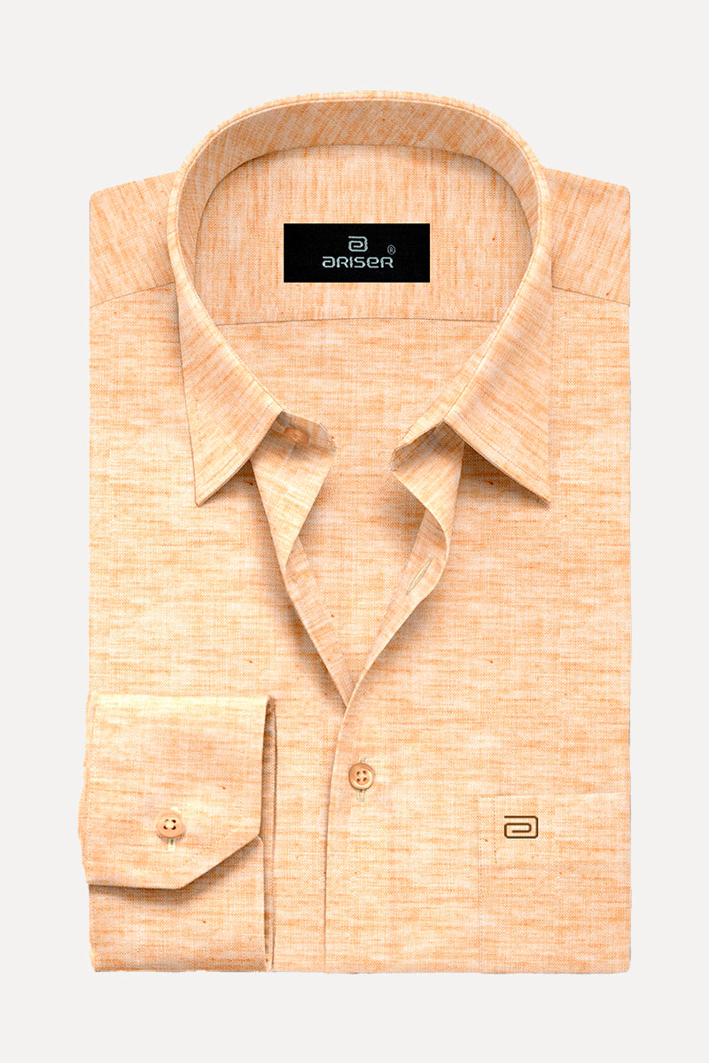 Ariser Linen Feel Solid Cotton Rich Slim Fit Full Sleeve Shirt for Men - LF2013