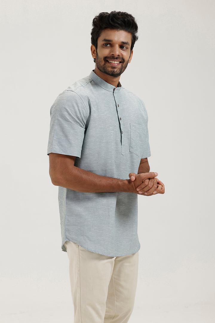 Modern gray short kurta for everyday wear