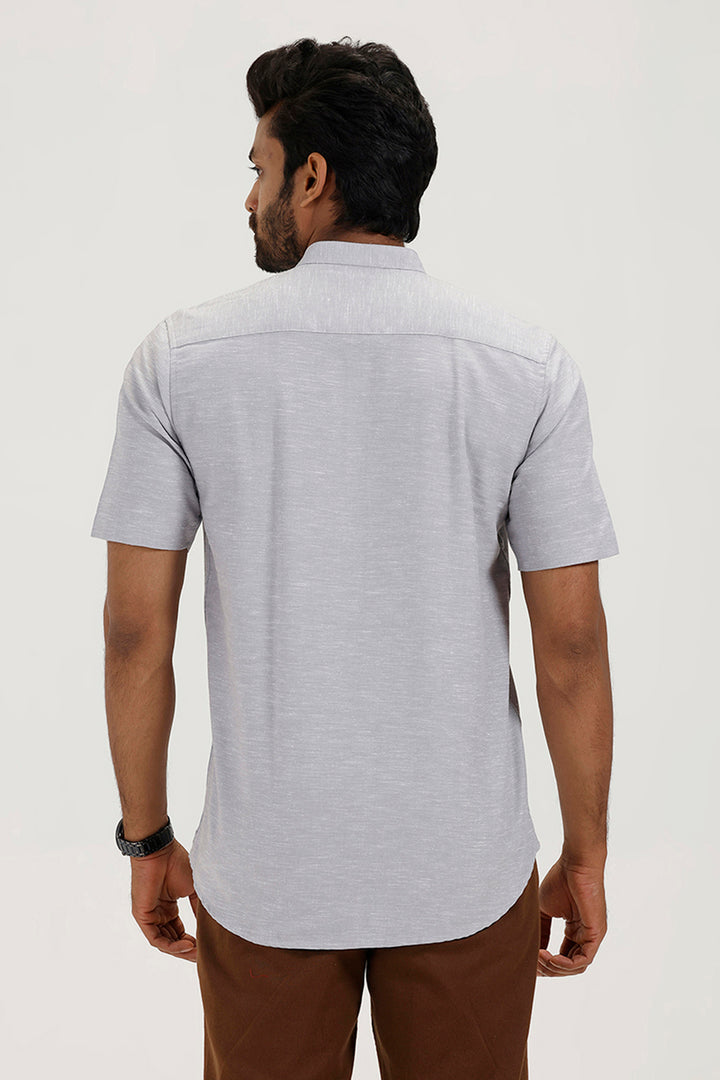 Misty gray casual kurta for men by Uathayam