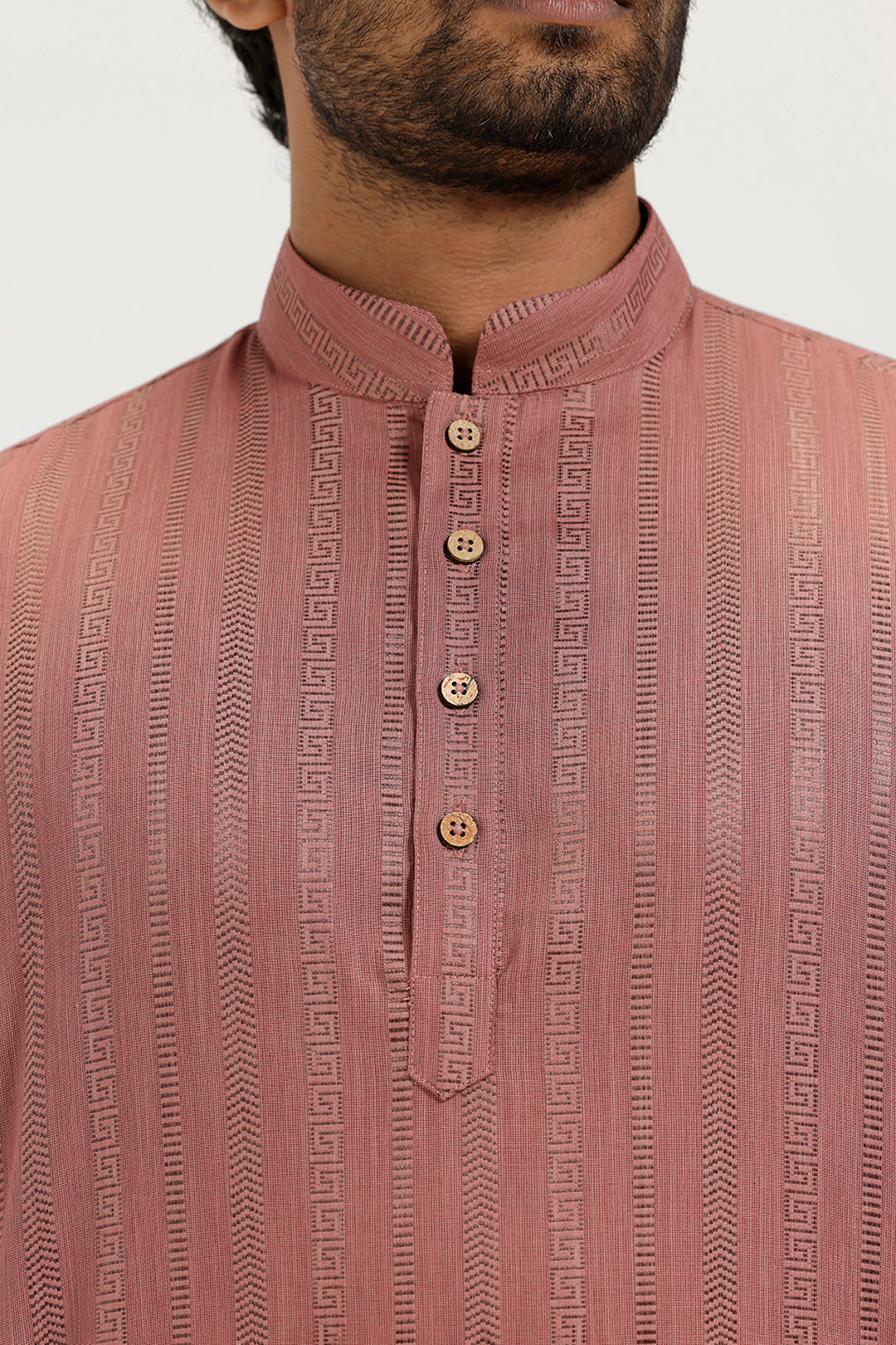 Aztel - Dusty Rose Short Kurta for Men | Uathayam