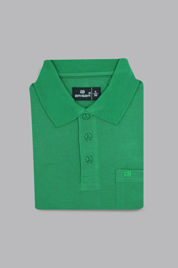 emerald green polo t shirt men