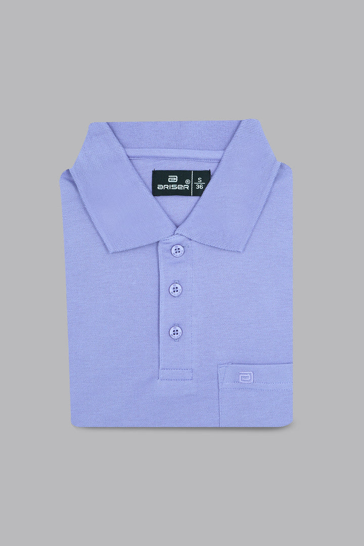 soft lavender polo t shirt for men