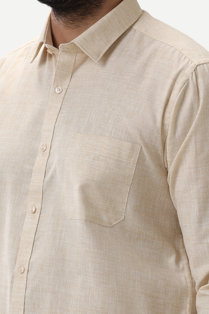 Thaksha - Light Sandal  Formal Shirts for Men | Uathayam