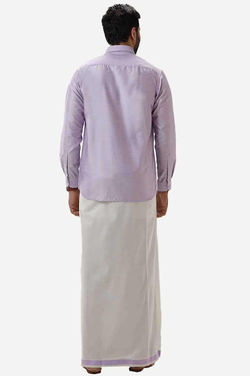 Classic dhoti with matching shirt