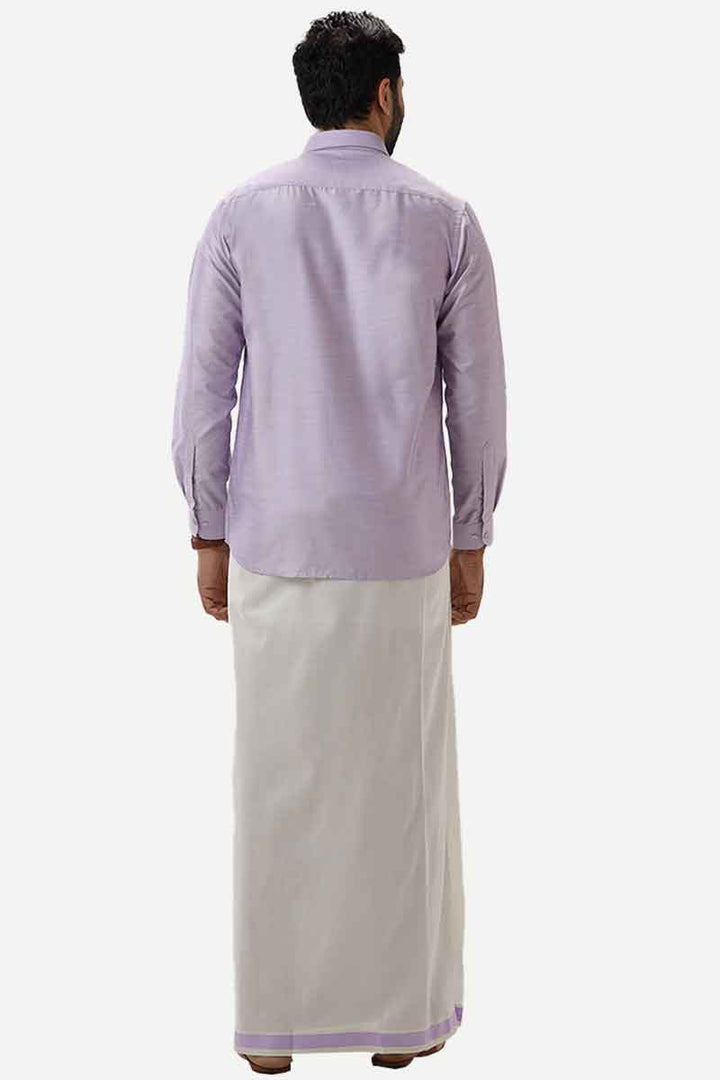 Classic dhoti with matching shirt