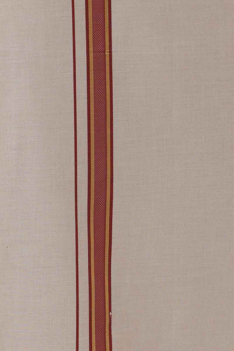 Ever Shine - Brown Single Gold Jari Fancy Borders Dhoti For Men | Uathayam