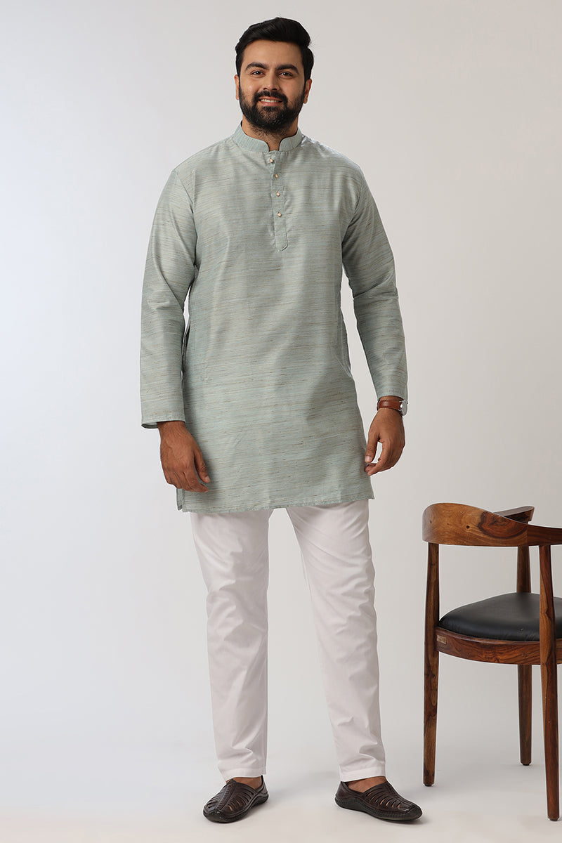 Kraft - Gray Long Kurtas for Men | Uathayam