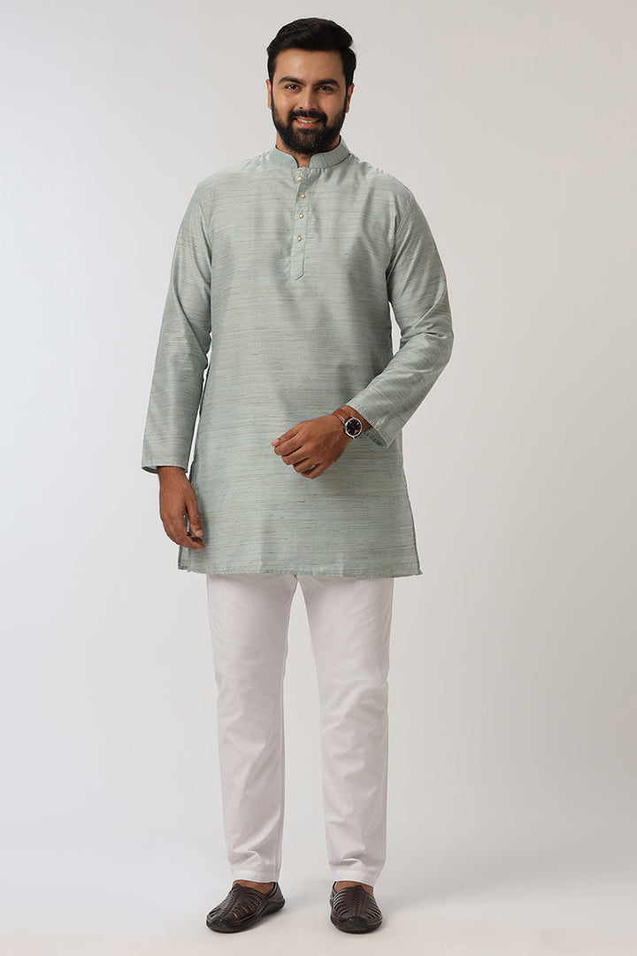 Kraft - Gray Long Kurtas for Men | Uathayam