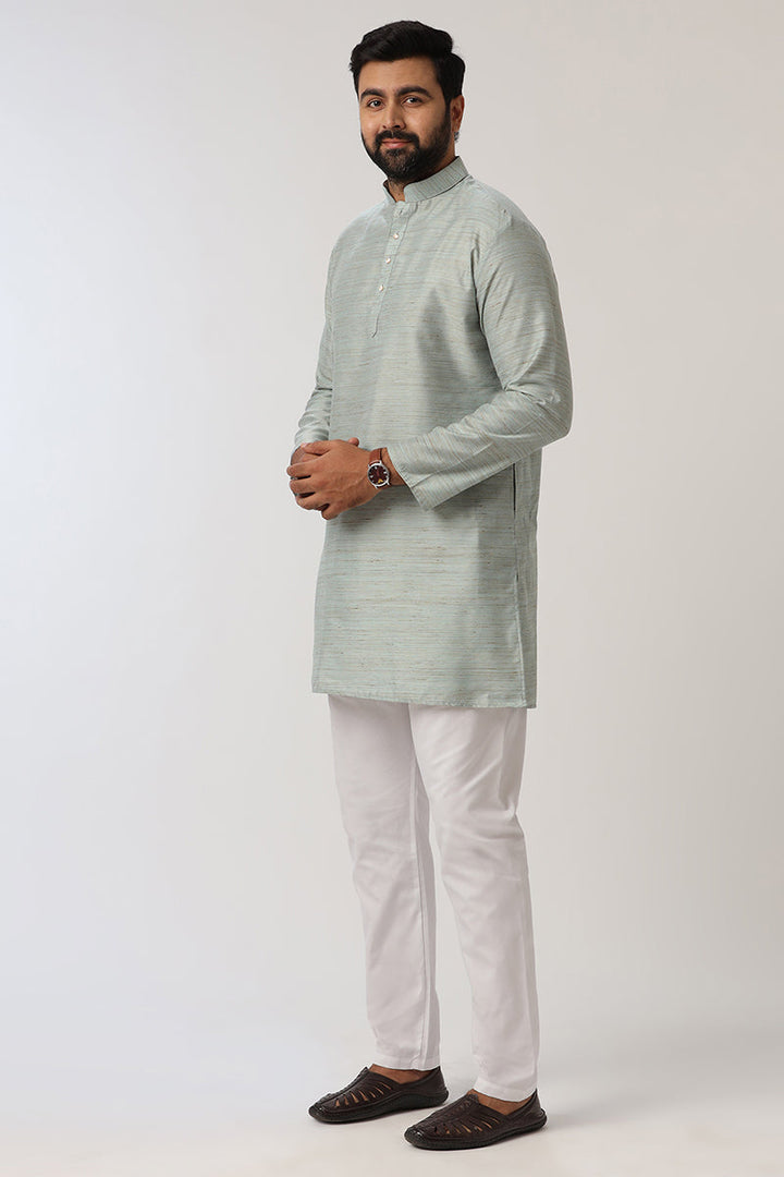 Kraft - Gray Long Kurtas for Men | Uathayam