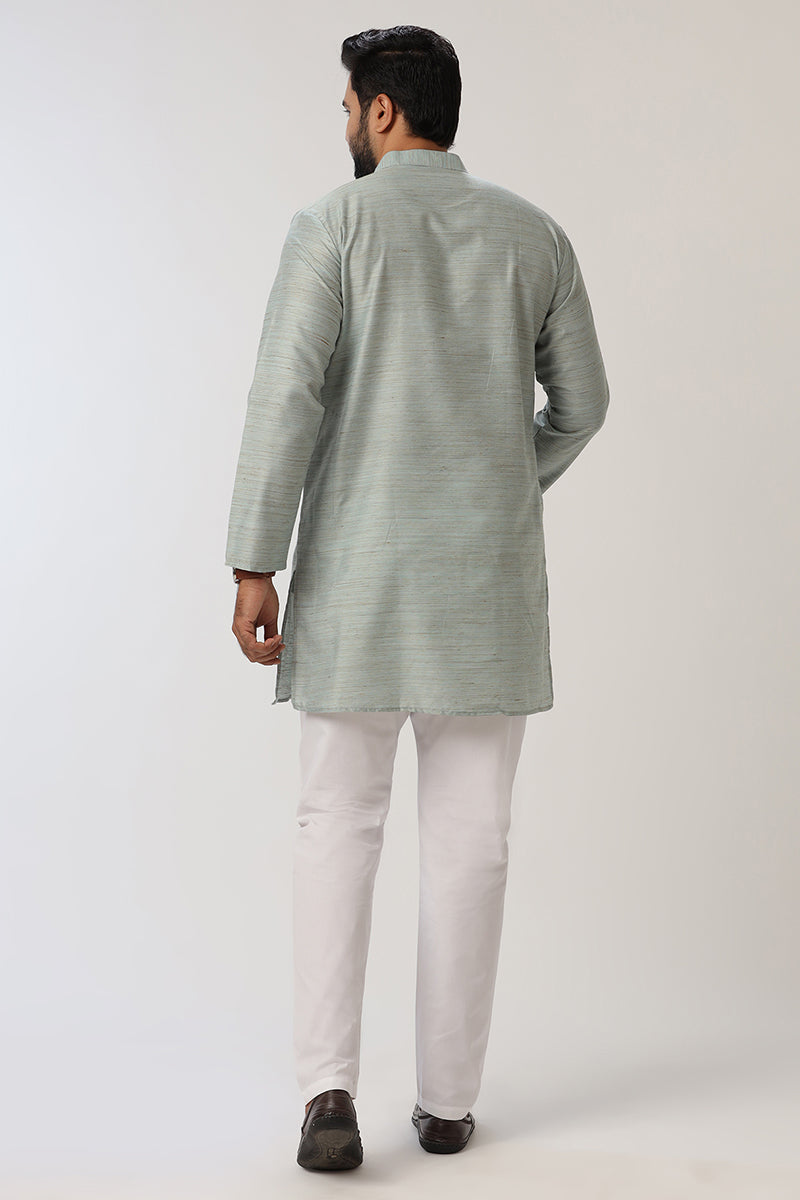 Kraft - Gray Long Kurtas for Men | Uathayam