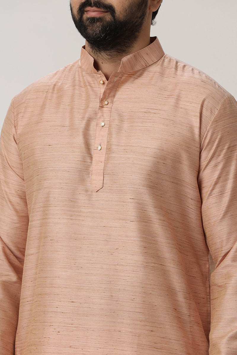 Kraft - Pastel Pink Long Kurtas for Men | Uathayam