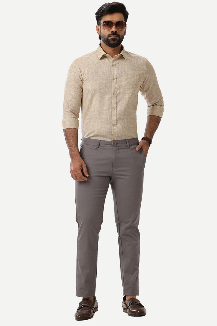 Monaco - Grey Trouser For Men | Ariser