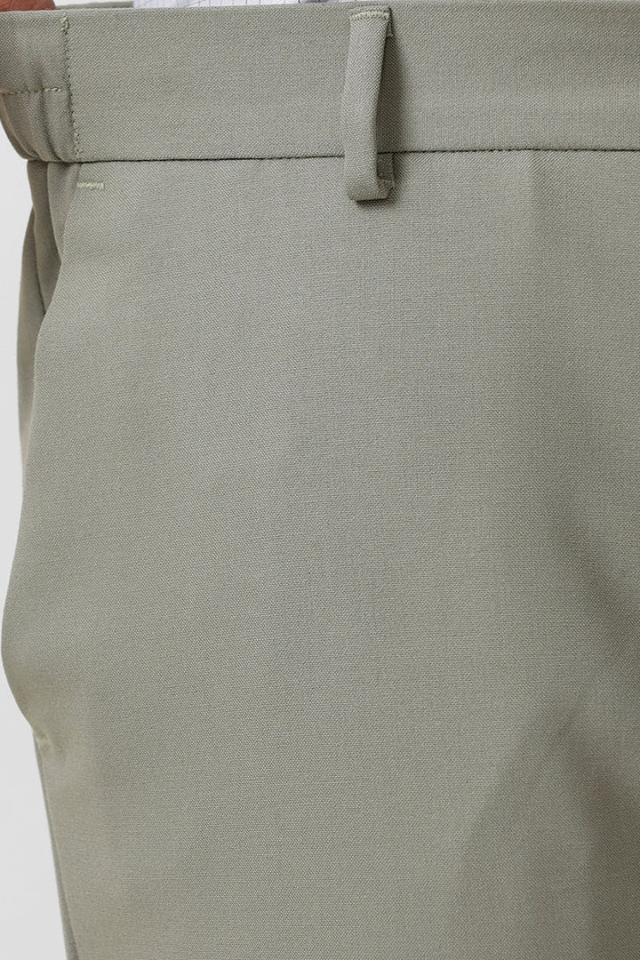 stretchable plain trousers