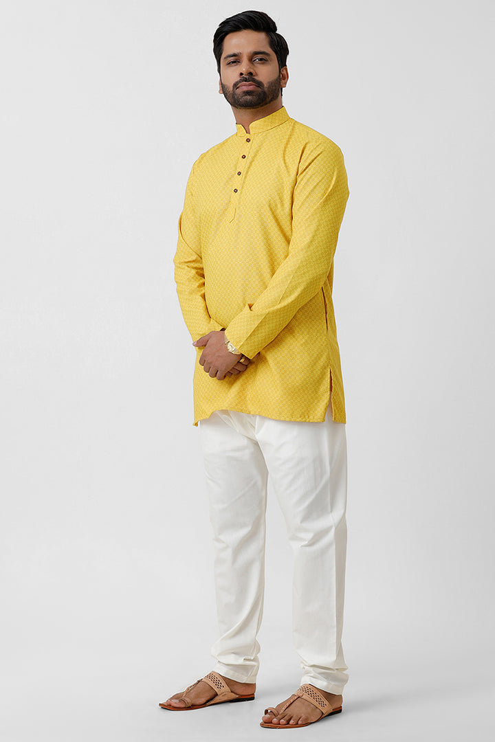 yellow color kurta for mens