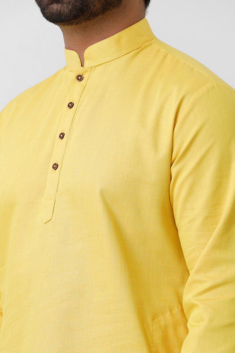 yellow color kurta for mens