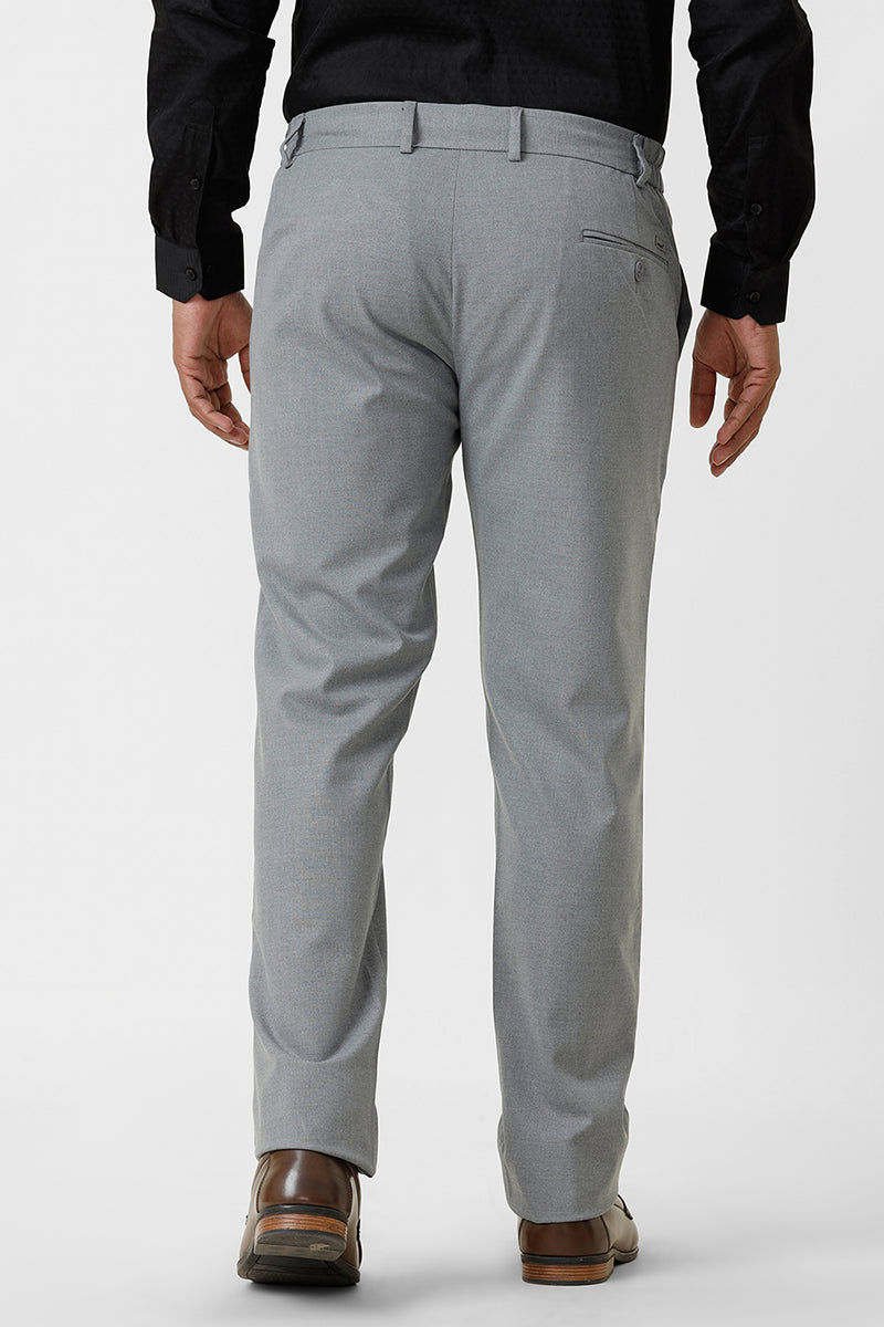 stretchable plain trousers