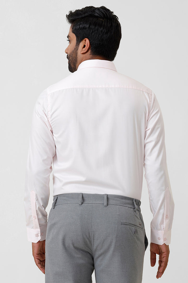 Bamboo Twill - Pale Pink Formal Shirts for Men | Ariser