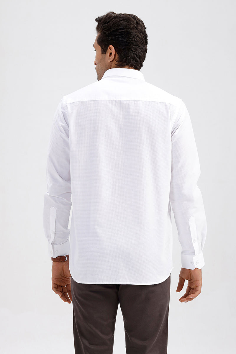 Pack of 2 white formal shirts for men Uathayam