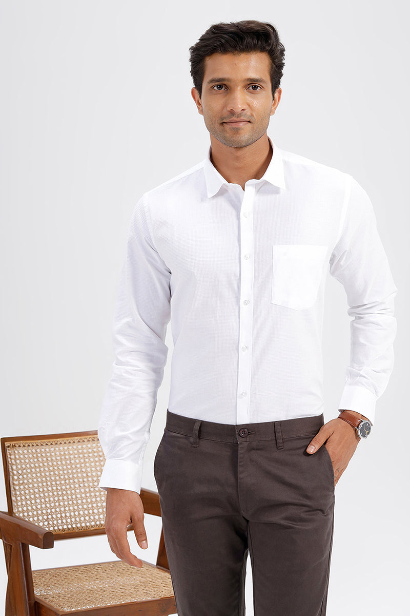 White office wear shirt for men pack of 2