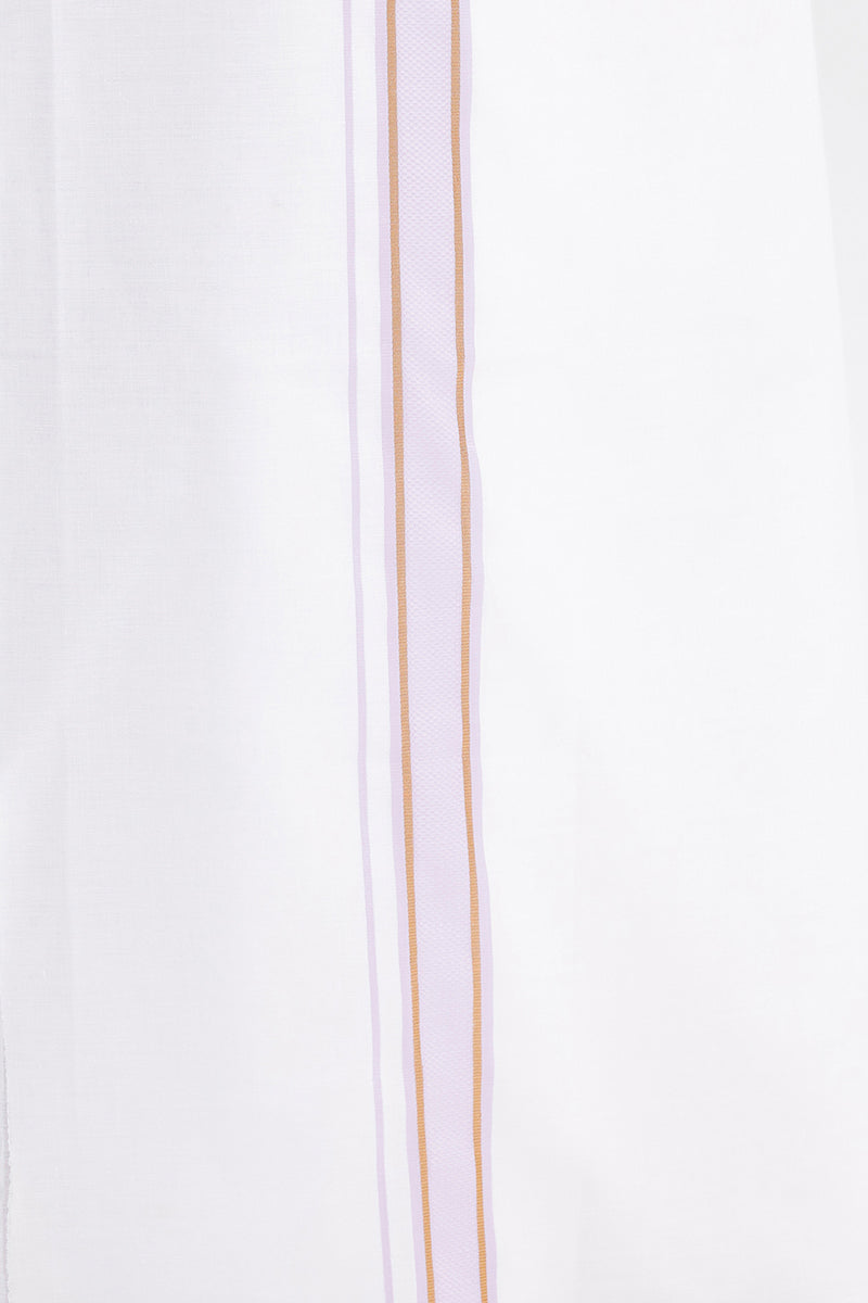 Divine - Purple  Matching Shirt and Single Dhoti Set For Men | Uathayam
