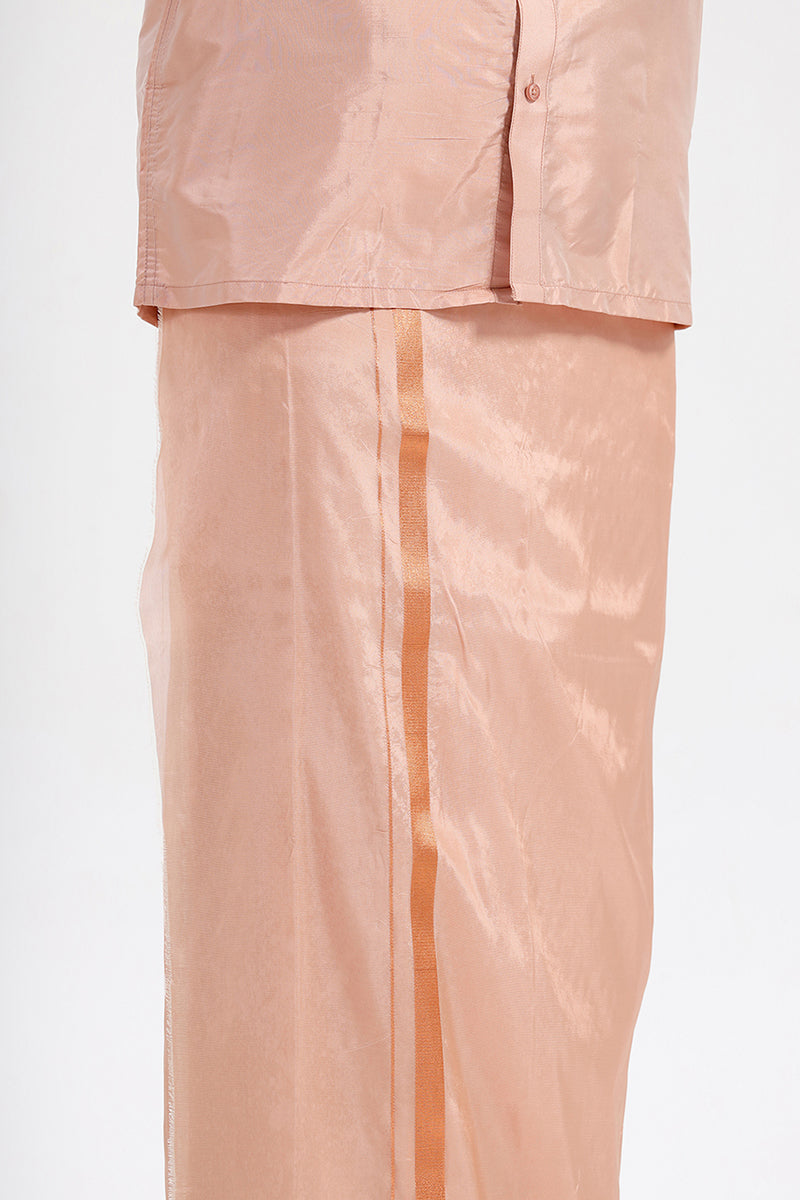 Copper orange ethnic set for grooms