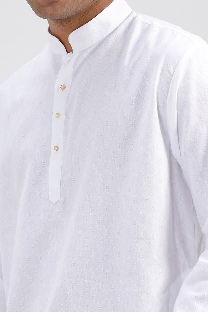 Lightweight cotton kurta for festive wear